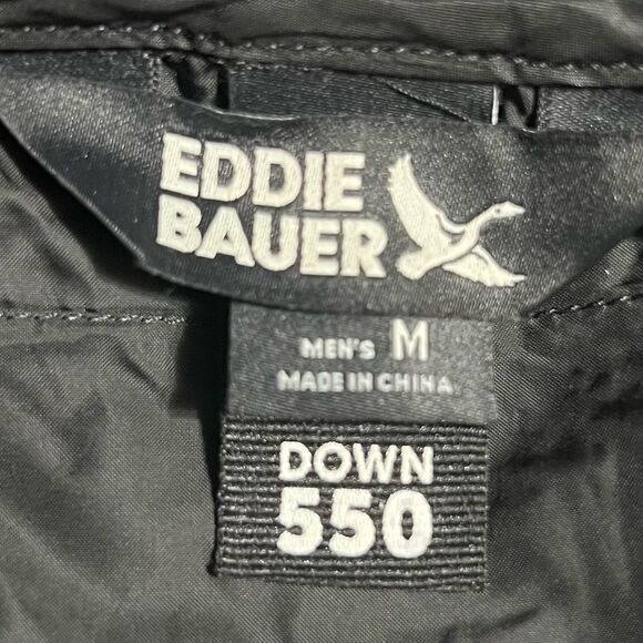 Eddie Bauer Black Puffer Jacket with High Collar and Insulation - Picture 7 of 10